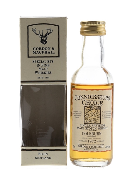 Coleburn 1972 Connoisseurs Choice Bottled 1990s - Gordon & MacPhail 5cl / 40%