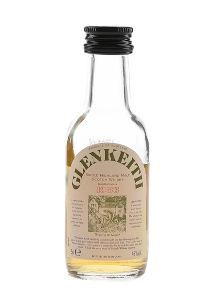 Glen Keith Distilled Before 1983 Bottled 1990s 5cl / 43%