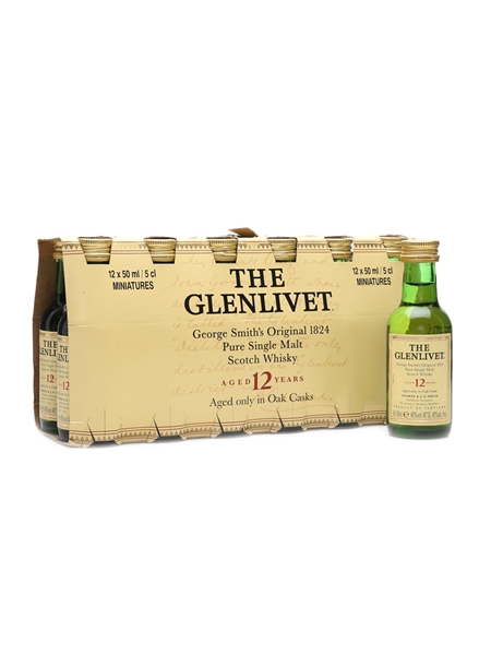 Glenlivet 12 Year Old Miniatures  12 x 5cl / 40%