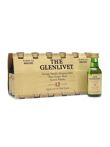 Glenlivet 12 Year Old Miniatures  12 x 5cl / 40%