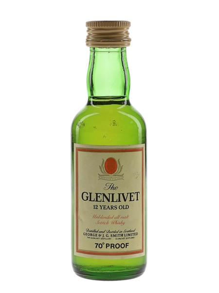 Glenlivet 12 Year Old Bottled 1970s 5cl / 40%