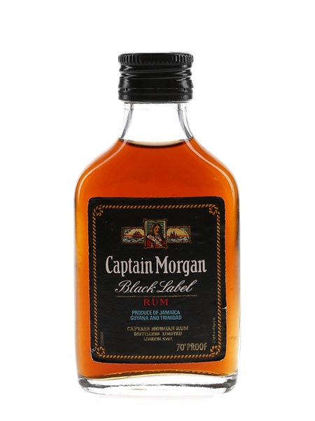 Captain Morgan Black Label Jamaica Rum Bottled 1970s 5cl / 40%