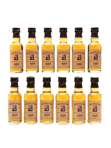 Aberlour 100 Proof Miniatures  12 x 5cl / 57.1%