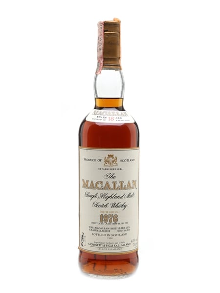 Macallan 1976 18 Year Old - Giovinetti 70cl / 43%