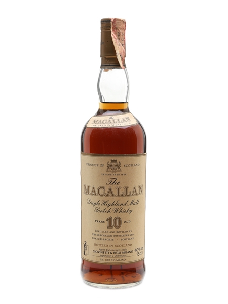 Macallan 10 Year Old Bottled 1980s - Giovinetti 75cl / 40%