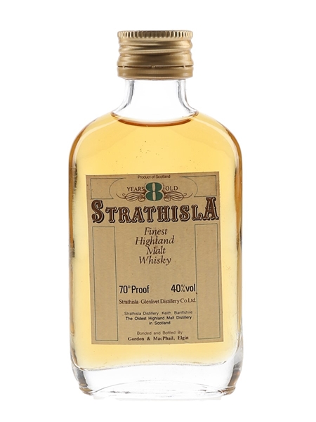 Strathisla 8 Year Old Bottled 1970s - Gordon & MacPhail 5cl / 40%