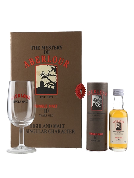 Aberlour 10 Year Old Gift Set Bottled 1990s 5cl / 40%