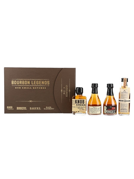 Bourbon Legends Small Batch Miniature Gift Pack Knob Creek, Booker's, Baker's & Basil Hayden's 4 x 5cl / 51.7%