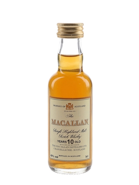 Macallan 10 Year Old Bottled 1990s 5cl / 40%