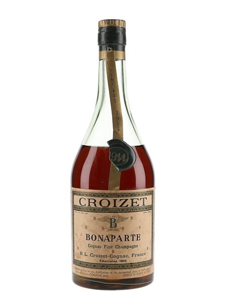 Croizet Bonaparte Vintage 1914 Bottled 1960s 70cl