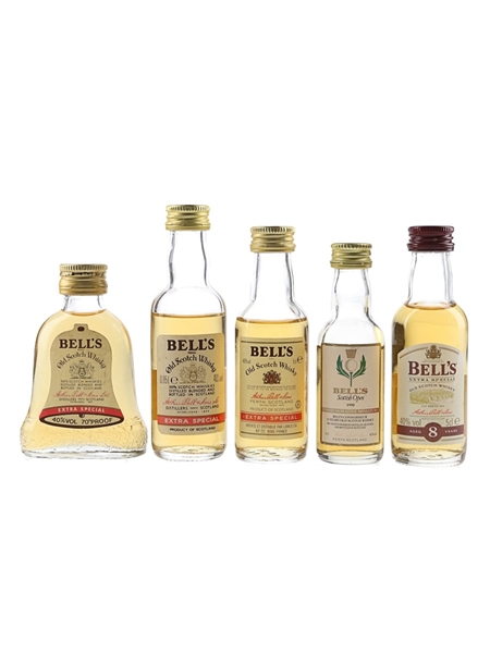 Bell's Extra Special, Scottish Open 1990 & Bell's 8 Year Old Bottled 1970s-1990s 5 x 3cl-5cl / 40%