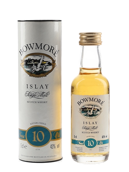 Bowmore 10 Year Old Bottled 1990s 5cl / 43%