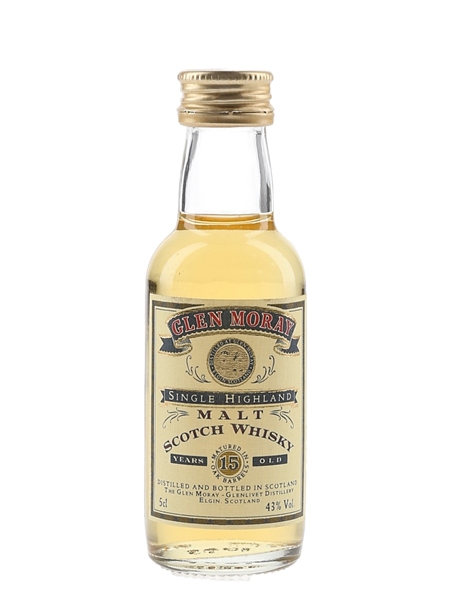 Glen Moray 15 Year Old Bottled 1990s 5cl / 43%