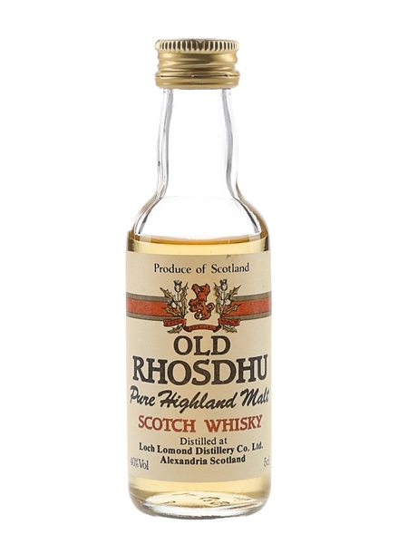 Old Rhosdhu Bottled 1990s - Loch Lomond Distillery 5cl / 40%