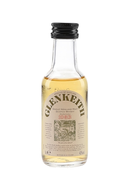 Glen Keith Distilled Before 1983 Bottled 1990s 5cl / 43%