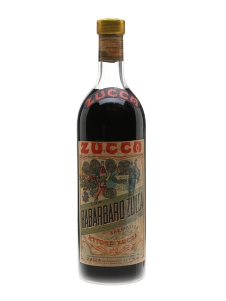 Zucca Elixir Rabarbaro Bitters Bottled 1950s 100cl / 16%