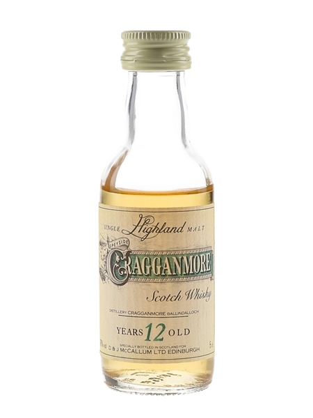 Cragganmore 12 Year Old Bottled 1980s-1990s 5cl / 40%