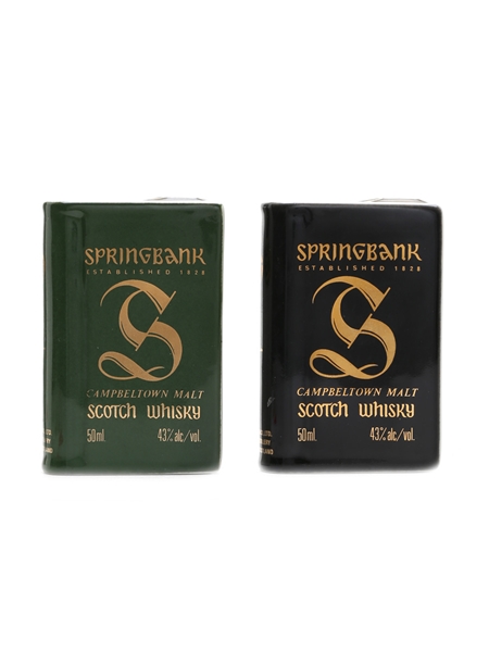 Springbank Ceramic Miniatures Volume I & III 2 x 5cl / 43%