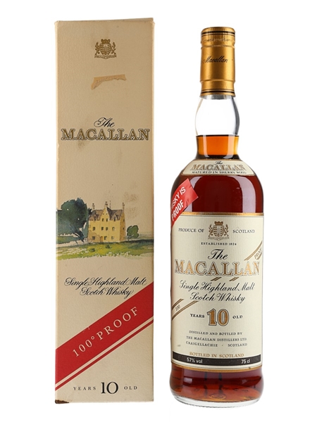 Macallan 10 Year Old 100 Proof Bottled 1980s 75cl / 57%