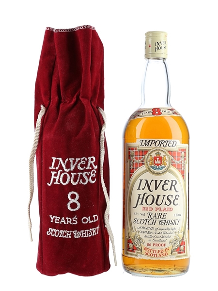 Inver House 8 Year Old Red Plaid Bottled 1970s-1980s 100cl / 43%