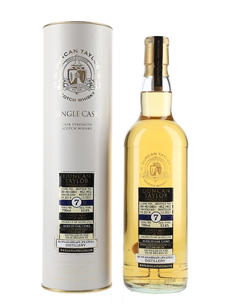 Bunnahabhain 2014 7 Year Old Cask #381401080 Bottled 2021 - Duncan Taylor 70cl / 53.6%