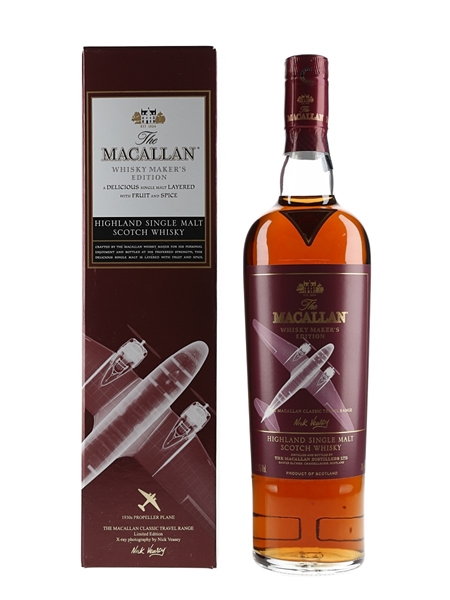 Macallan Whisky Maker's Edition Classic Travel Range - 1930s Propeller Plane 70cl / 42.8%