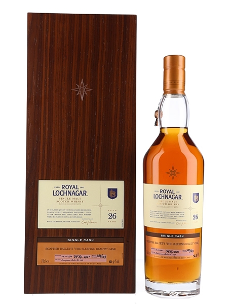 Royal Lochnagar 1994 26 Year Old Single Cask Scottish Ballet's 'The Sleeping Beauty' Cask 70cl / 56.3%