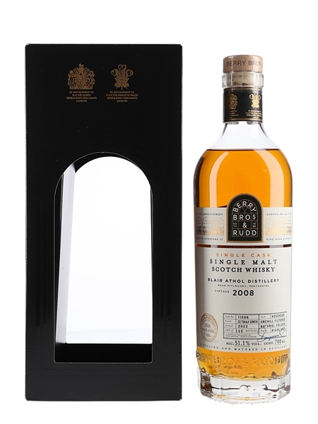 Blair Athol 2008 Cask No. 11086 Bottled 2022 - Berry Bros & Rudd 70cl / 51.1%