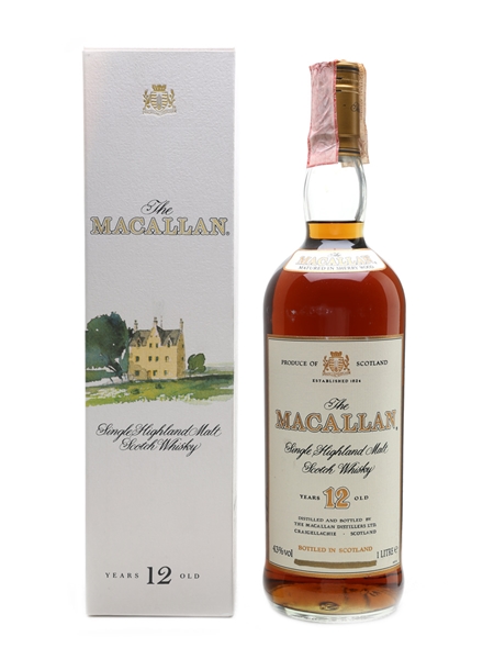 Macallan 12 Year Old Bottled 1980s 100cl / 43%