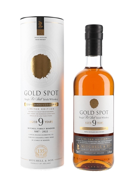 Gold Spot 9 Year Old Bottled 2022 - 135th Anniversary 70cl / 51.4%