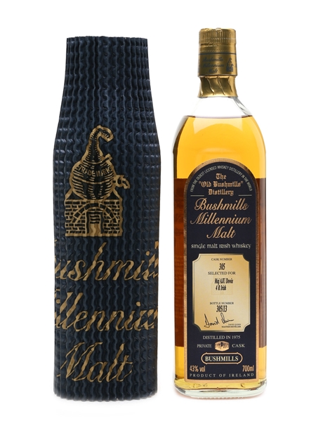 Bushmills 1975 Millennium Private Cask Number 305 70cl / 43%