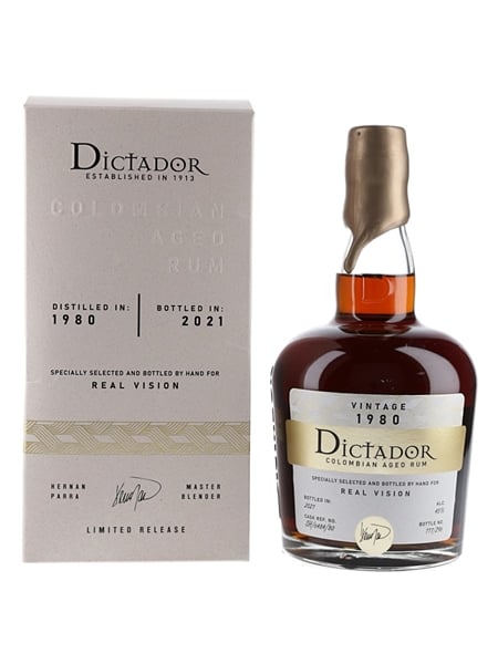 Dictador 1980 Bottled 2021 - Real Vision 70cl / 45%