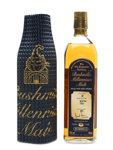 Bushmills 1975 Millennium Private Cask Number 305 70cl / 43%