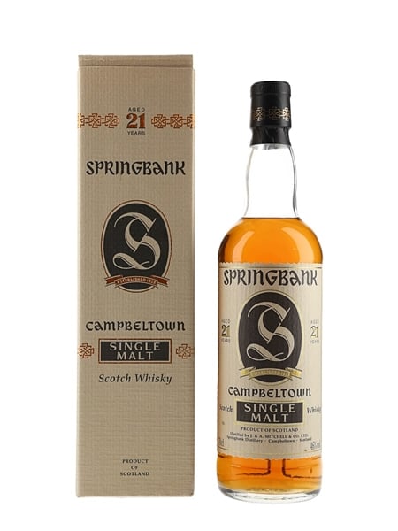 Springbank 21 Year Old Bottled 1990s 70cl / 46%