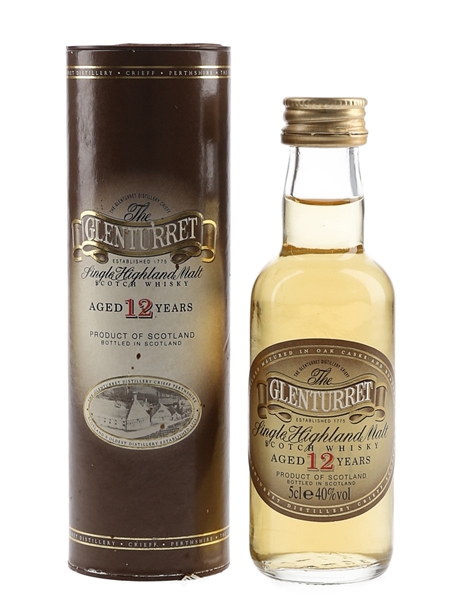 Glenturret 12 Year Old Bottled 1990s 5cl / 40%