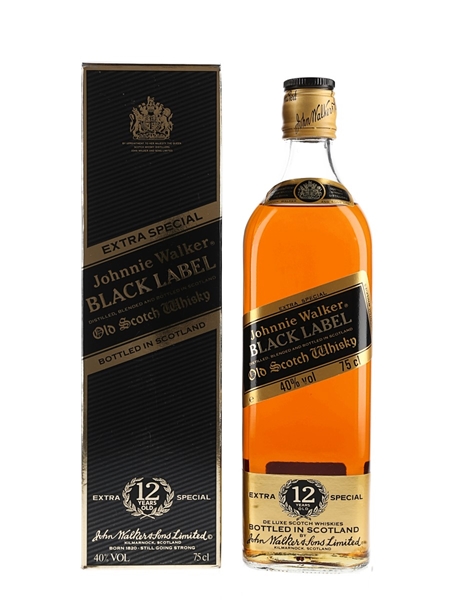 Johnnie Walker  Black Label 12 Year Old Bottled 1980s 75cl / 40%