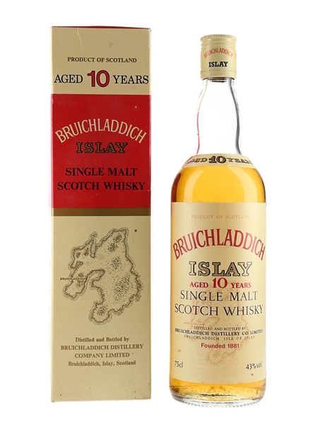 Bruichladdich 10 Year Old Bottled 1980s 75cl / 43%