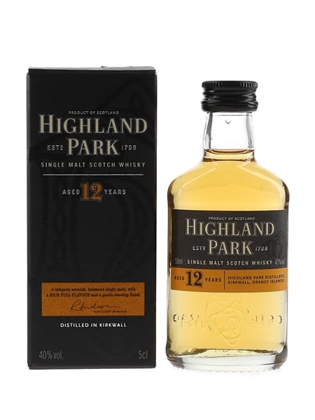 Highland Park 12 Year Old Bottled Pre 2012 5cl / 40%