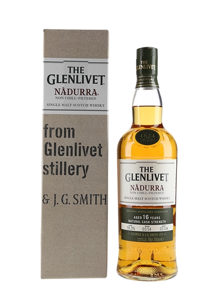 Glenlivet 16 Year Old Nadurra Bottled 2014 - Batch 0114A 70cl / 55.3%