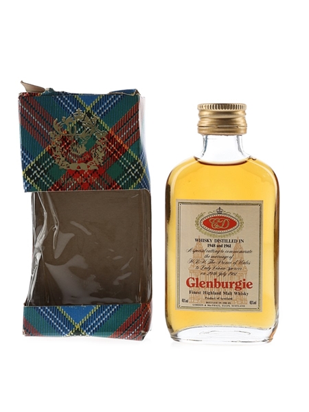 Glenburgie Royal Wedding 1948 & 1961 Bottled 1981 - Gordon & MacPhail 5cl / 40%