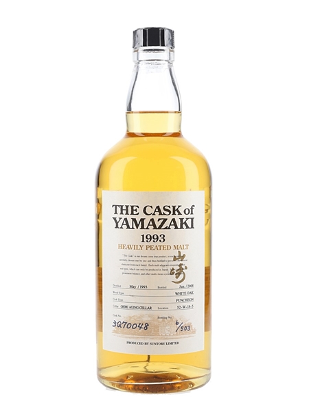 Yamazaki 1993 Heavily Peated Cask 3Q70048 Bottled 2008 70cl / 62%