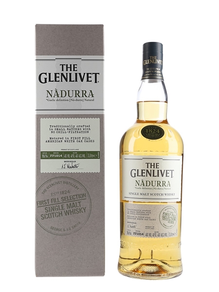 Glenlivet Nadurra First Fill American Oak Bottled 2014 - Batch FF1014 100cl / 48%