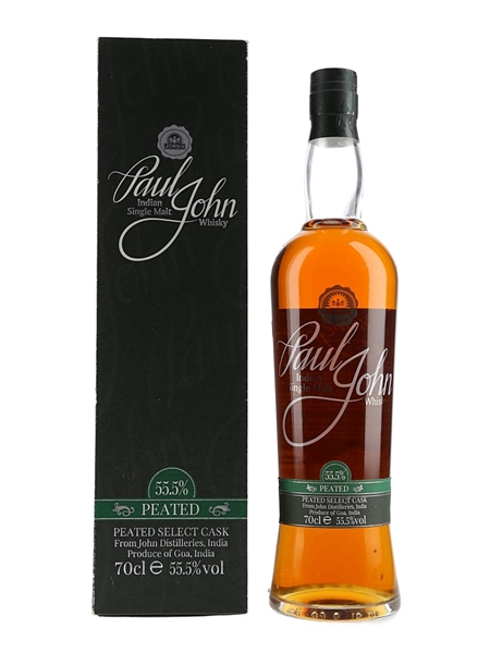 Paul John Peated Select Cask Indian Single Malt 70cl / 55.5%