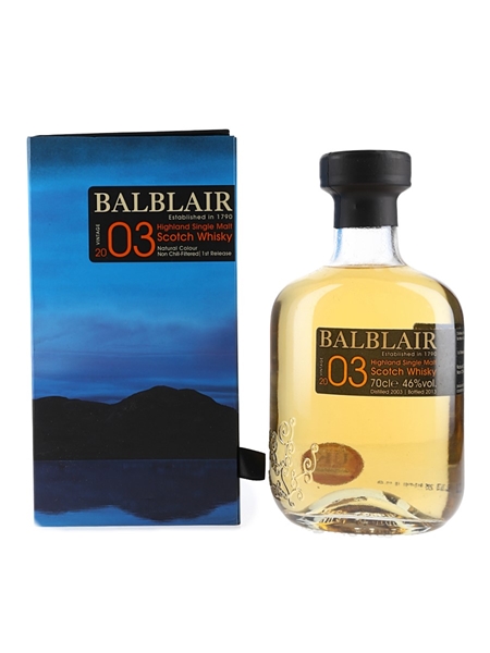 Balblair 2003 1st Release Bottled 2013 70cl / 46%