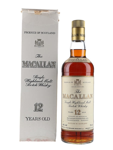 Macallan 12 Year Old Bottled 1980s - Rinaldi 75cl / 43%