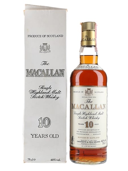 Macallan 10 Year Old Bottled 1980s - Giovinetti 75cl / 40%