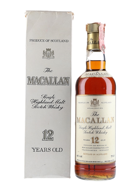 Macallan 12 Year Old Bottled 1980s - Rinaldi 75cl / 43%