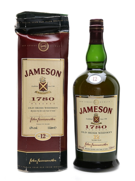 Jameson 1780 Old Irish Whiskey 12 Year Old 100cl / 40%