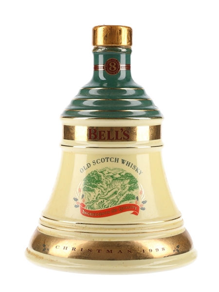 Bell's Christmas 1998 Ceramic Decanter Ingredients of Quality 70cl / 40%