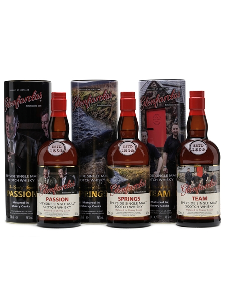 Glenfarclas Trilogy Passion-Spring-Team The Legend of Speyside 3 x 70cl